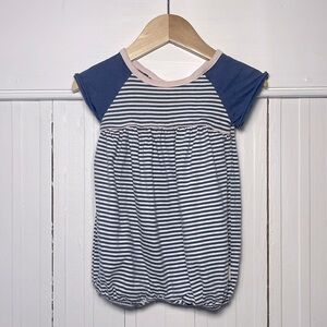 BURTS BEES 100% Organic Cotton Girls Bubble Romper